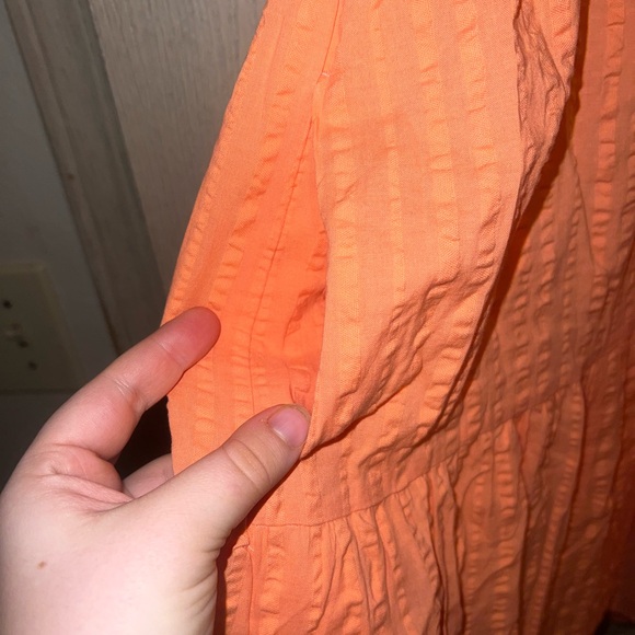 Seersucker Babydoll Dress - Picture 4 of 4